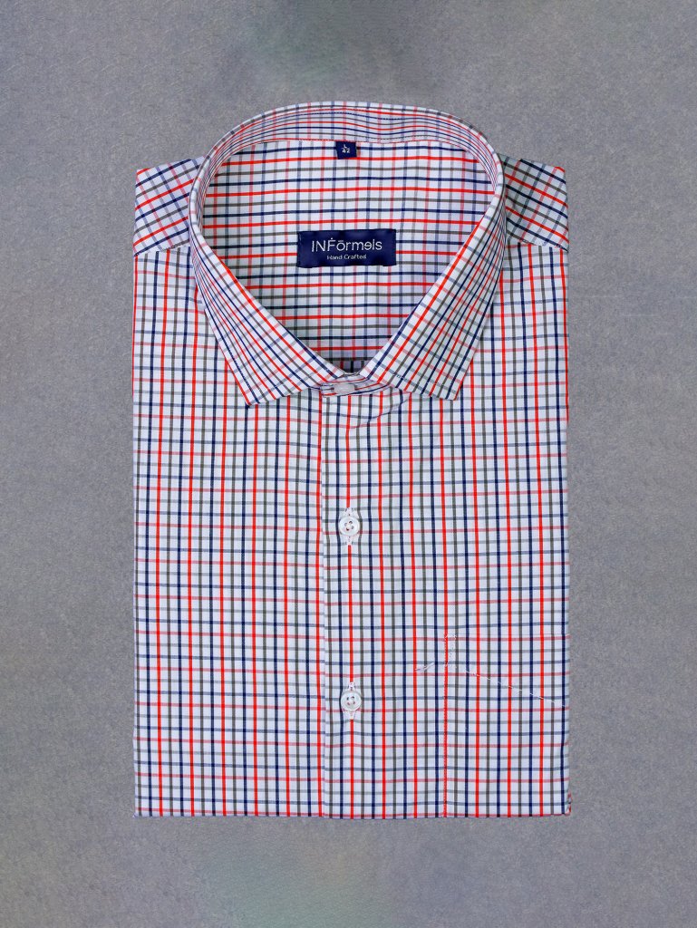 Alexender multicolor gingham checks shirt