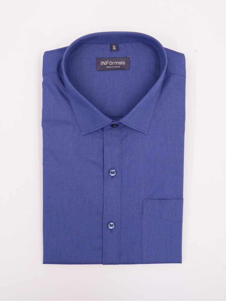 Blanzo Mid Night Blue Plain Shirt