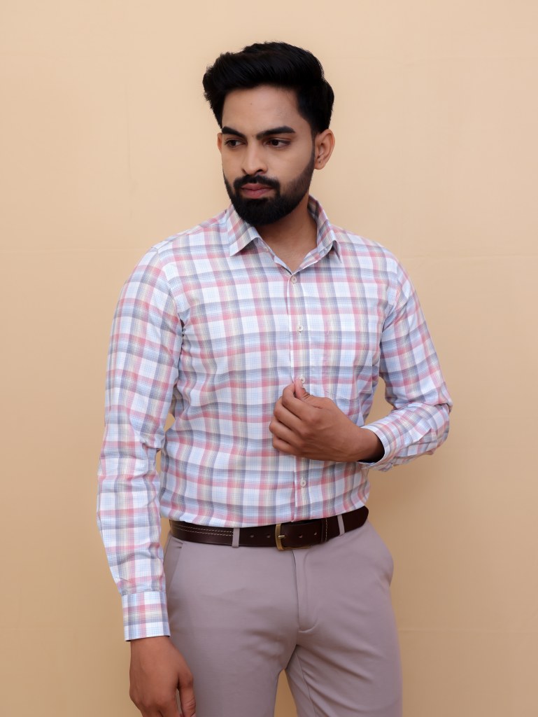 Blush Pastel Checks Shirt