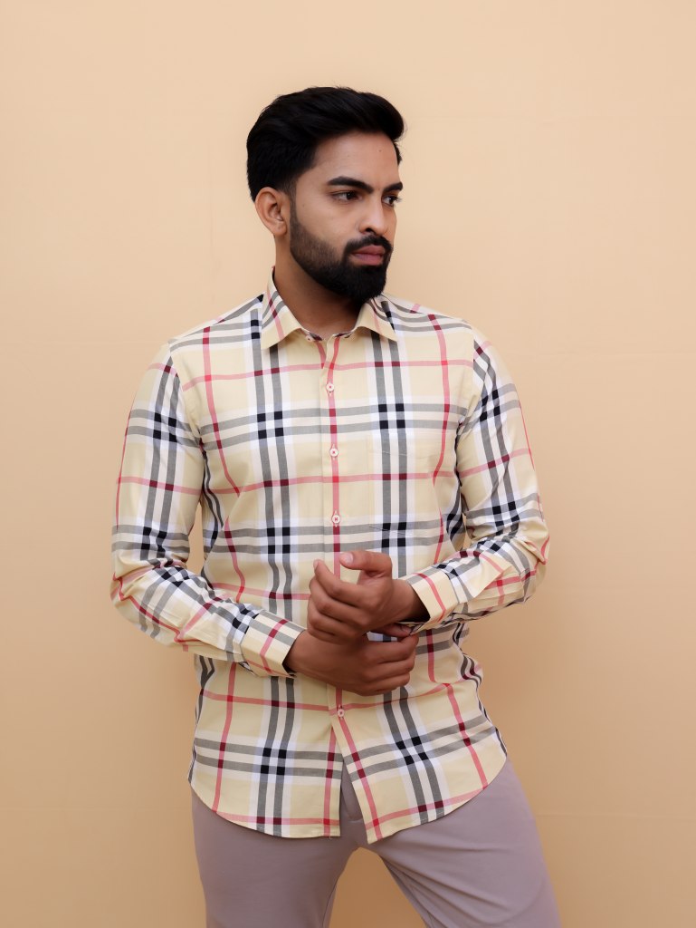 Crimson burberry Checks Shirt