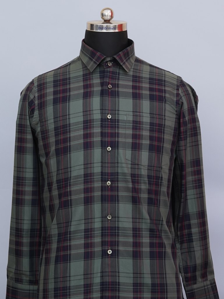 Fern Fusion Forest Green Checks Shirt