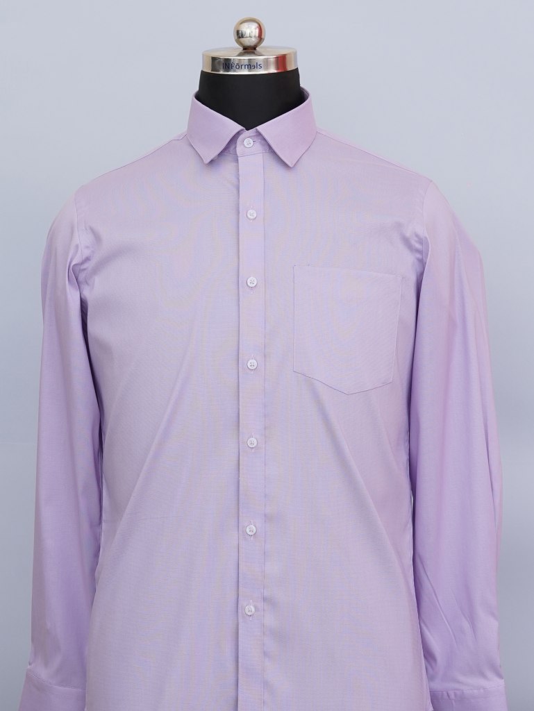 Buy Lavender Subtle Chic HBD Dobby Shirt at INR 999 online from