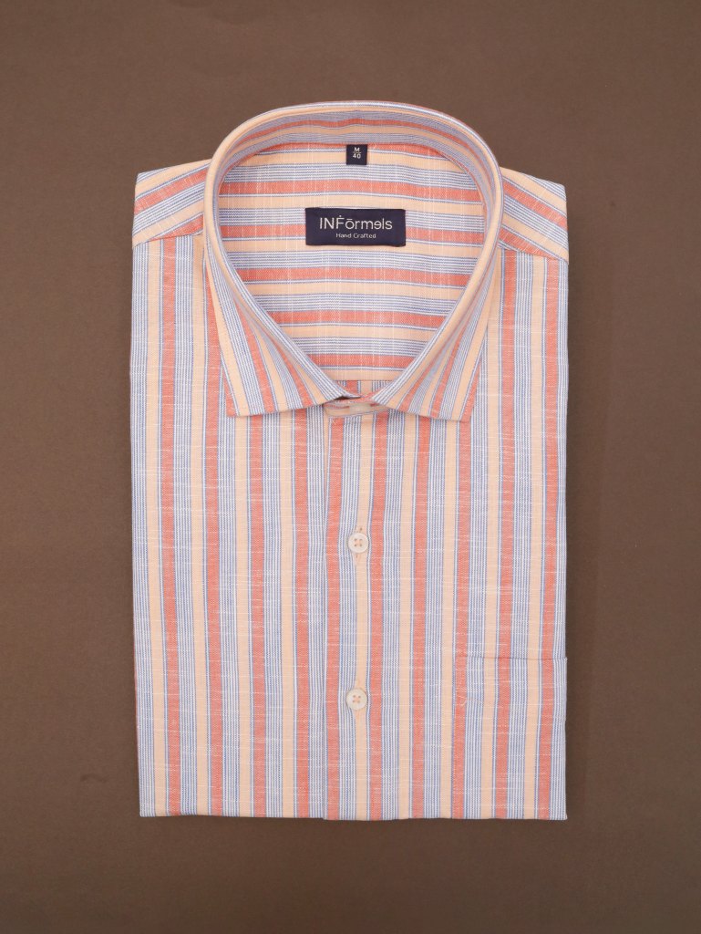 Peach Melody Stripes Shirt