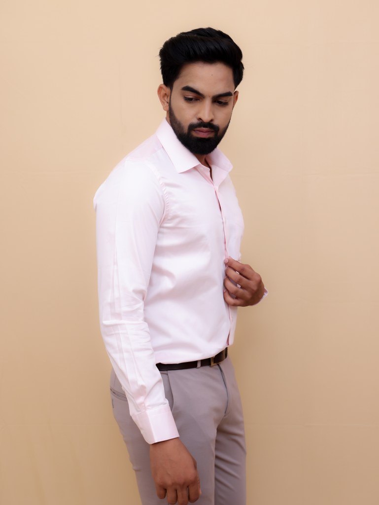 Petal Satin Luxe Pink Shirt