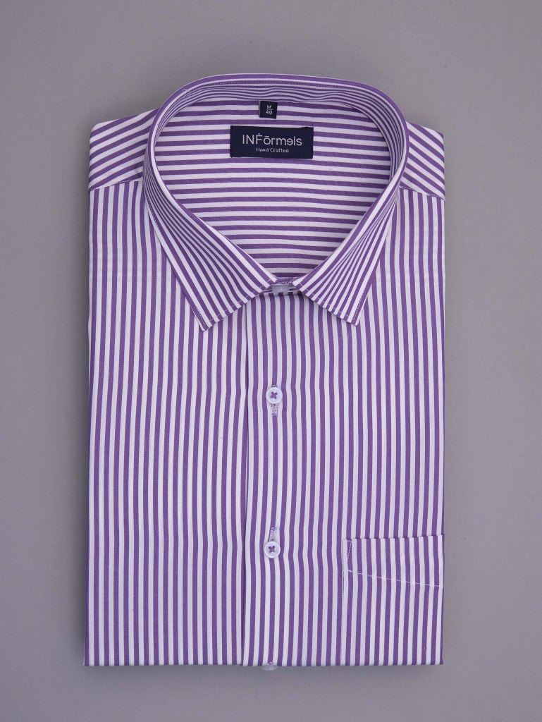 Primary Violet Purple stripe shirt