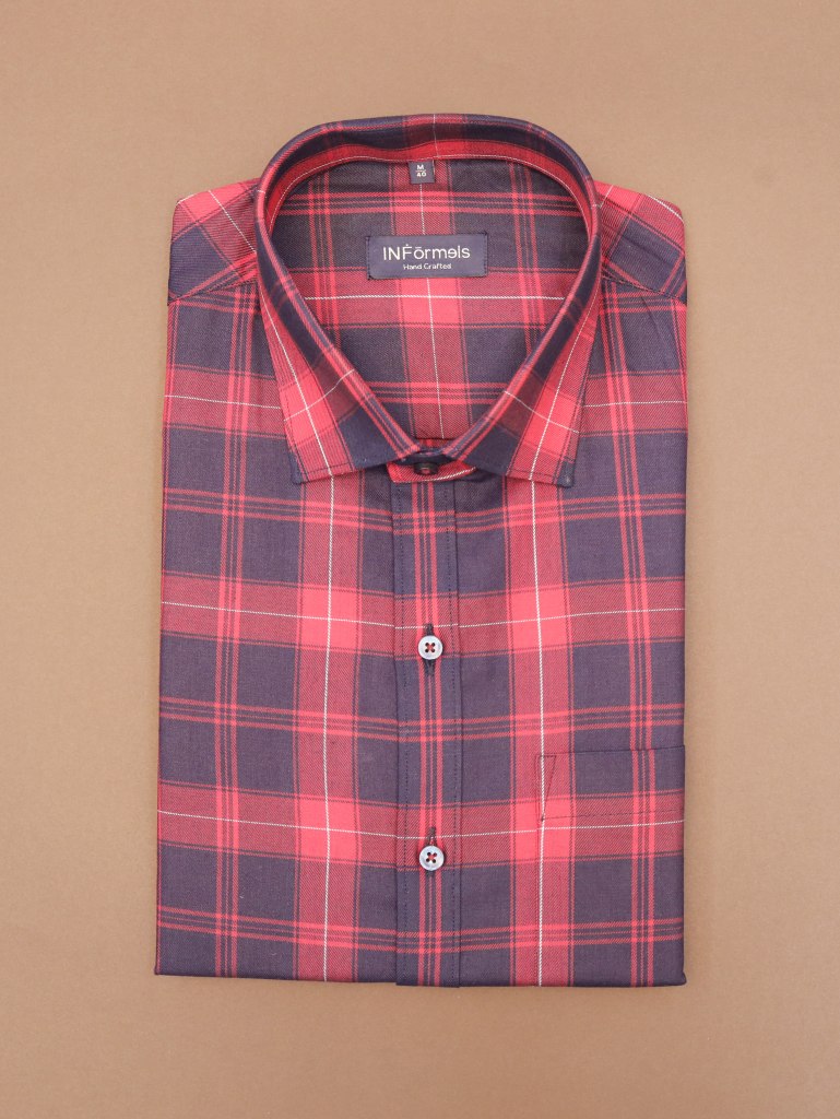 Scarlet Shadow Black and Red Checks Shirt