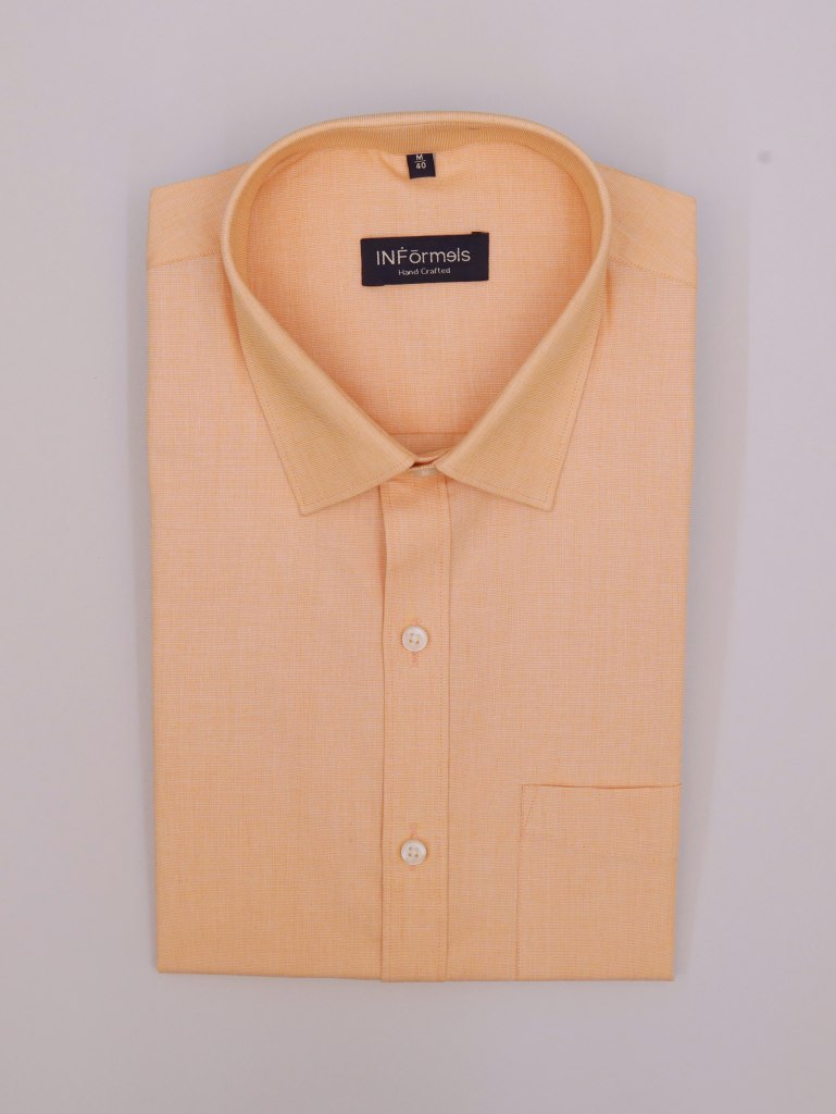 Selmon Peach Plain Shirt