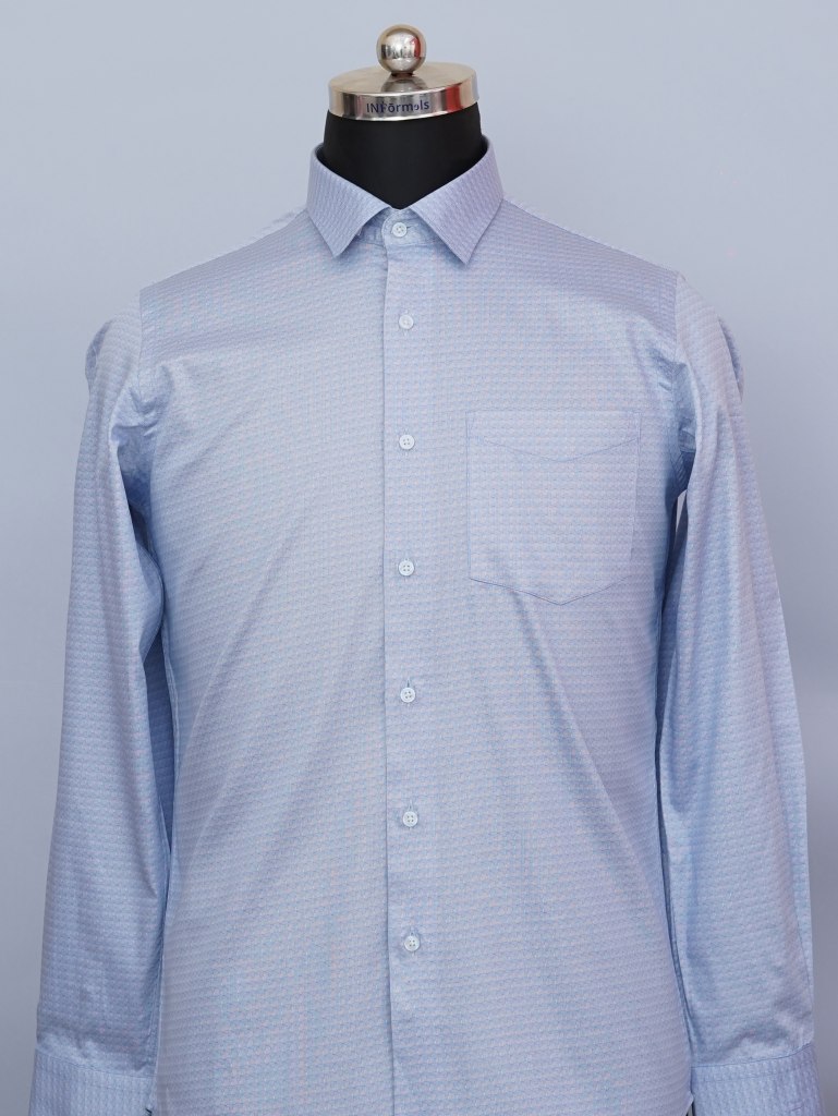 Seraphic Sky Satin Printed Shirt