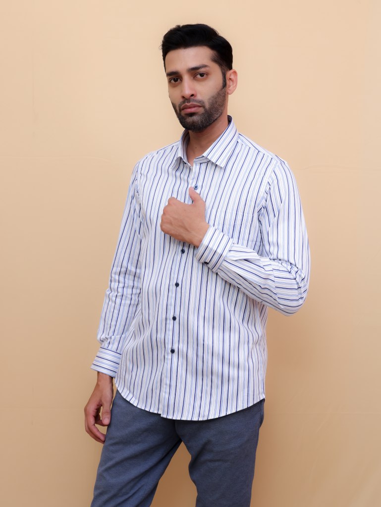 Serene Skyline Stripe Shirt