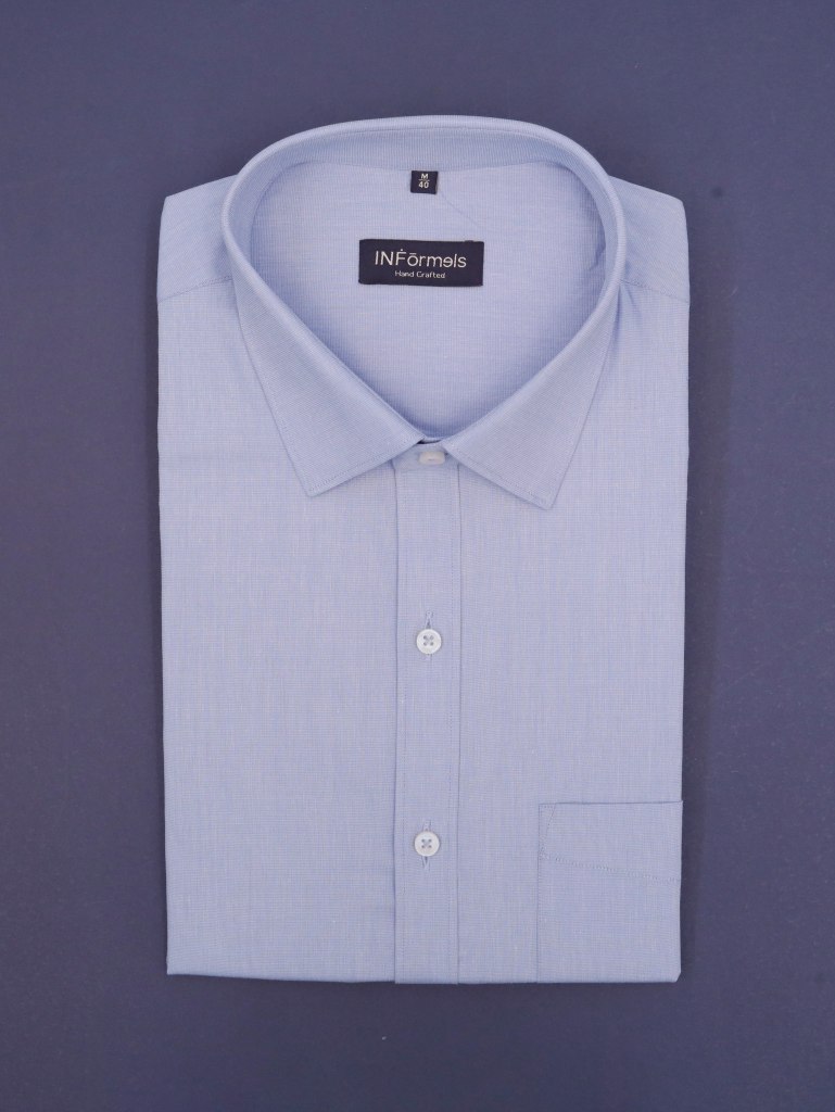 Skyline Sky Blue Plain Shirt