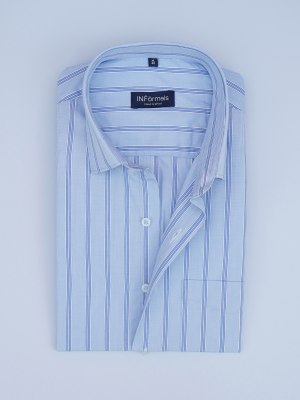 Aerial Bliss Light Blue Stripes Shirt