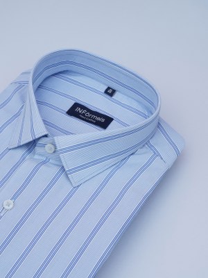 Aerial Bliss Light Blue Stripes Shirt