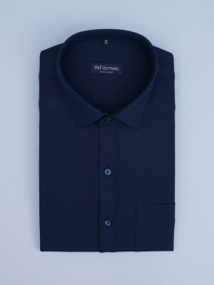 Anchor Noir Twill Navy Blue Shirt