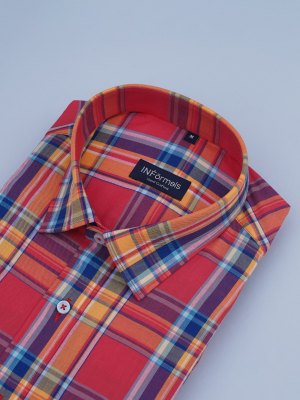 Autumn Saffron Plaid Shirt