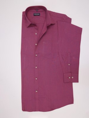 Benzino Byzantine Magenta Full Sleeve Shirt