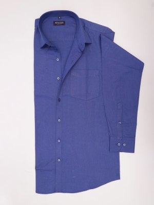 Blanzo Mid Night Blue Plain Shirt