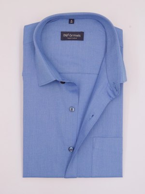 Blueberg Office Blue Plain Shirt