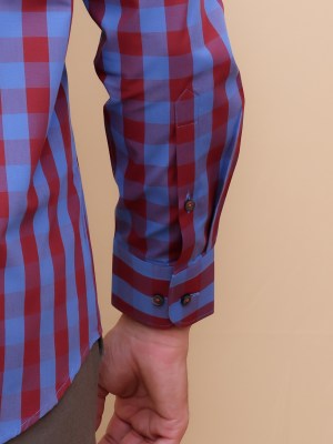 Crimson Blue Checks shirt