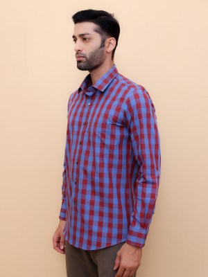 Crimson Blue Checks shirt