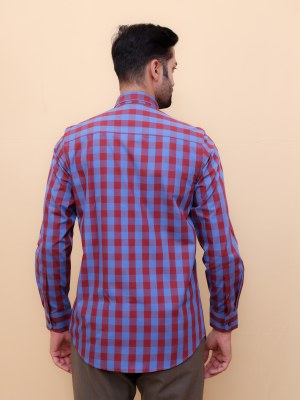 Crimson Blue Checks shirt