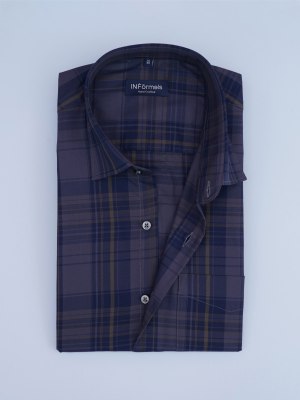 Dusky Nightfall Harmony Grey Checks Shirt