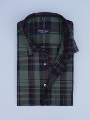 Fern Fusion Forest Green Checks Shirt