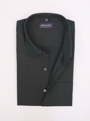 Gracious Bottle Green Plain Shirt