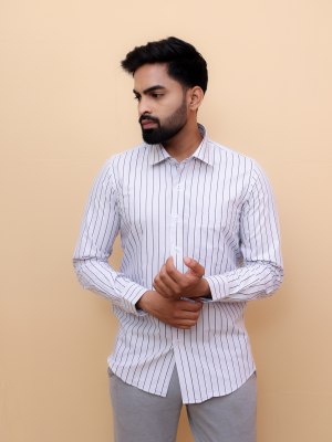 Gray Tonal Stripes Shirt