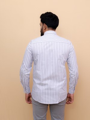 Gray Tonal Stripes Shirt