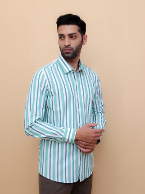 Jade Mint Stripe Shirt 