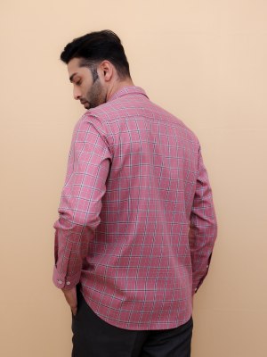 Mauve Lattice Checks shirt