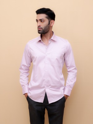 Mauve Silk Aura Satin Shirt