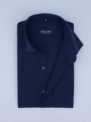 Navy Nouveau Plain Shirt