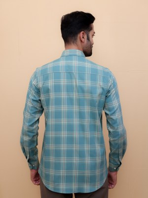 Olive Grove Giza Checks Shirt