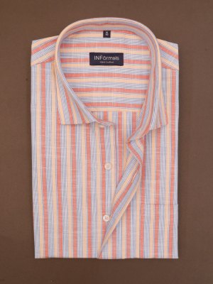 Peach Melody Stripes Shirt