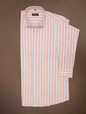 Peach Melody Stripes Shirt