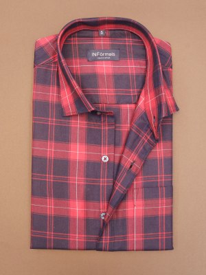 Scarlet Shadow Black and Red Checks Shirt