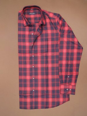 Scarlet Shadow Black and Red Checks Shirt