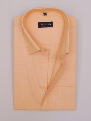 Selmon Peach Plain Shirt