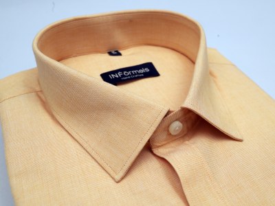 Selmon Peach Plain Shirt