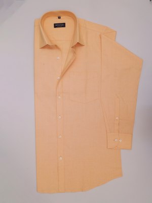 Selmon Peach Plain Shirt