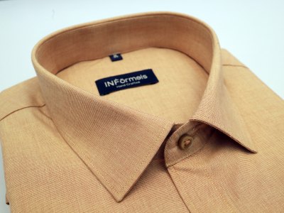 Sepia Yellow Plain Shirt