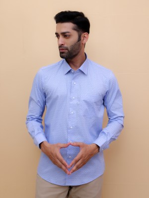 Sky Azure Whisper Printed Shirt