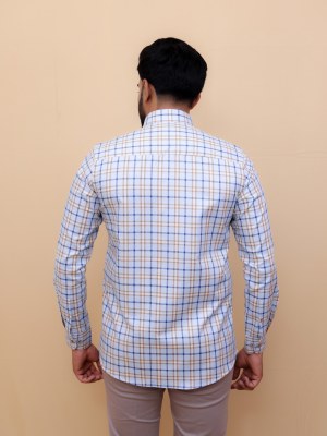 Sky Cedar Checks Shirt