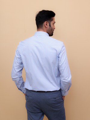 Sky Mosaic Checks Shirt