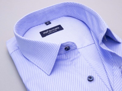 Skyfall blue cross stripe shirt