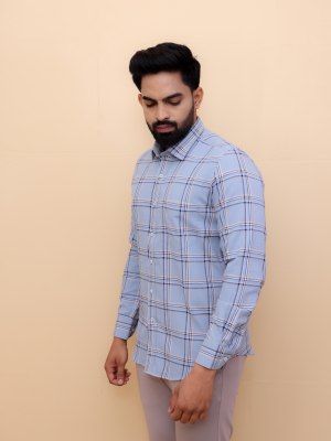 Smoky Ember Plaid Shirt