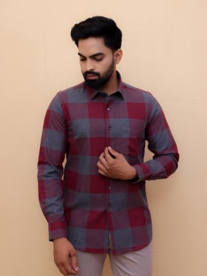 Smoky Maroon Plaid Shirt