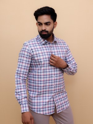 Soft Grid Elegance Checks Shirt