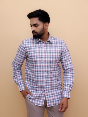 Soft Grid Elegance Checks Shirt